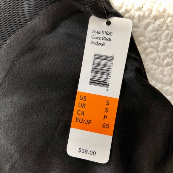 Sam Edelman Black Bonded Bodysuit Size S - Picture 7 of 8